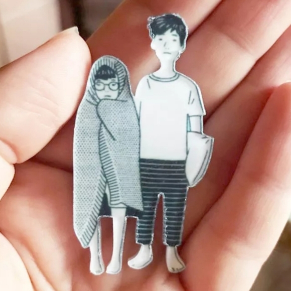 Accessories - Siblings Sleepover Pin
